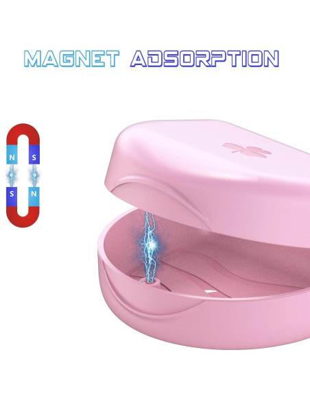 Estuche Ortodóntico ARGOMAX Rosa para Retenedores y Alineadores