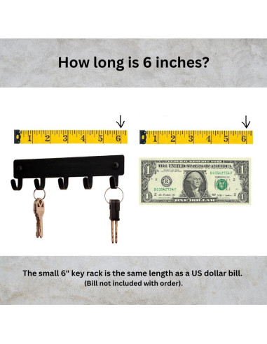 Soporte de Llaves de Pared The Metal Peddler Karate 15.24 cm