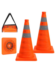 Conos de Seguridad Plegables Berverra 45.72 cm Naranjas (2 Pzs)