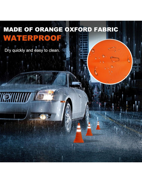 Conos de Seguridad Plegables Berverra 45.72 cm Naranjas (2 Pzs)