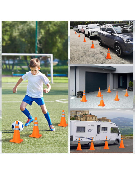 Conos de Seguridad Plegables Berverra 45.72 cm Naranjas (2 Pzs)