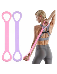 Banda de Resistencia en Forma de 8 Quilax - 2 Piezas Rosa