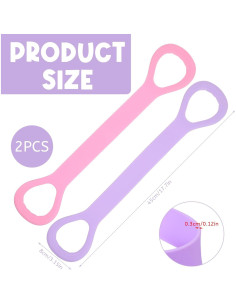 Banda de Resistencia en Forma de 8 Quilax - 2 Piezas Rosa 2