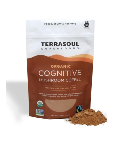 Café de Hongo Cognitivo Orgánico Terrasoul 404.3 g - 30 Porciones