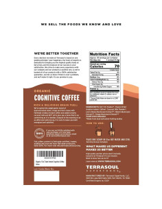 Café de Hongo Cognitivo Orgánico Terrasoul 404.3 g - 30 Porciones 2