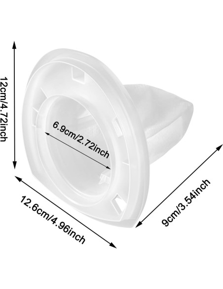 Paquete de 6 Filtros Reemplazo Black & Decker VF110