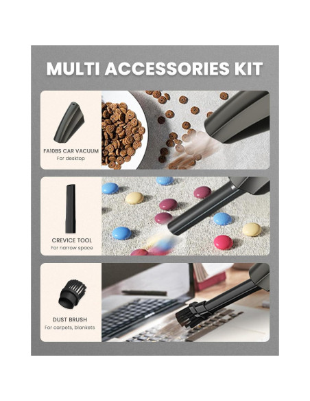 Aspiradora de Auto TANYO FA10BS Inalámbrica 12000PA