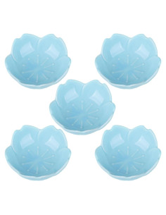 Set de 5 Platos de Cerámica Azul WHJY - Diseño Flor de Cerezo