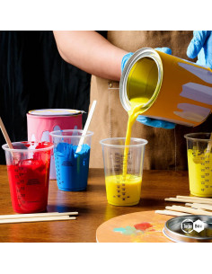 Tazas Medidoras Desechables Turbo Bee 200 Unidades 8oz 2