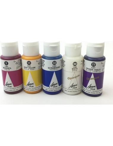 Kit Aerógrafo para Uñas Fuwa con 5 Colores y Plantillas