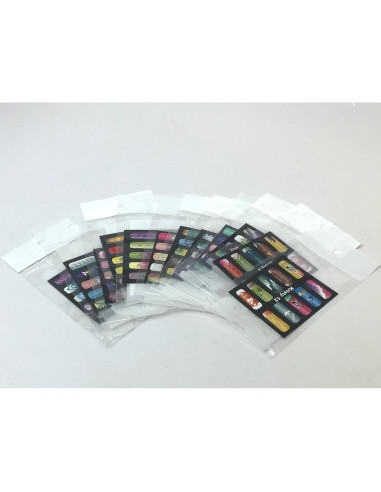 Kit Aerógrafo para Uñas Fuwa con 5 Colores y Plantillas