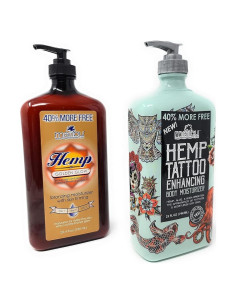 Hidratante Corporal Mejorador de Tatuajes Malibu 532 ml + 532 ml