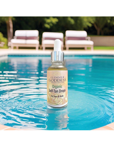 Gotas de Bronceado Orgánico Glimmer Goddess 30 ml - Brillo Natural