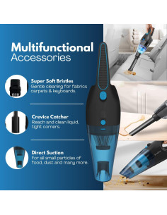 Aspiradora de Mano Inalámbrica Ambrint VACUM-X1 13000PA 2