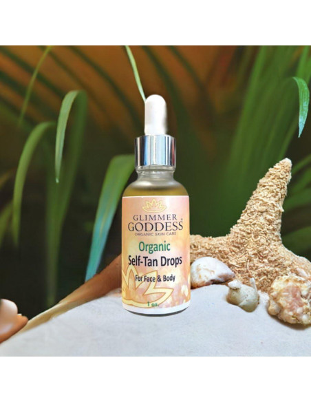 Gotas de Bronceado Orgánico Glimmer Goddess 30 ml - Brillo Natural