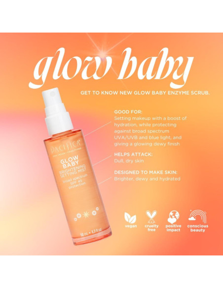 Conjunto Pacifica Glow Baby: Bruma Fijadora y Primer SPF 45
