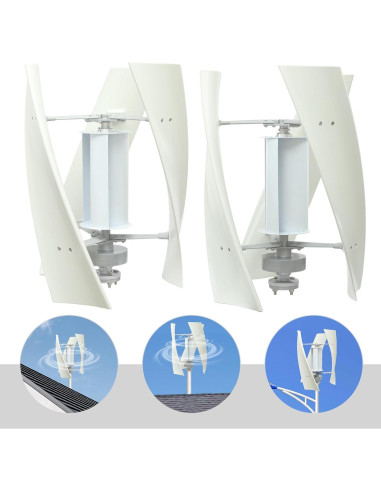 Generador Turbina Eólica Vertical 12V 100W DRRSBRP
