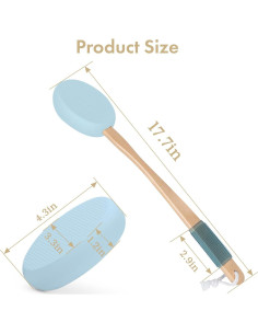 Aplicador de Loción AmazerBath con Mango Largo y 4 Almohadillas 2