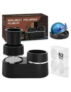 Kit de Cápsulas Reutilizables Nespresso Vertuo Tegrace 52 Piezas