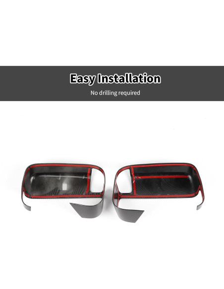 Cubierta de Espejo Retrovisor Dodge RAM 2018-2025 HTHE ABS Carbono
