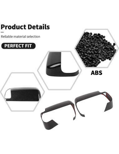 Cubierta de Espejo Retrovisor Dodge RAM 2018-2025 HTHE ABS Carbono