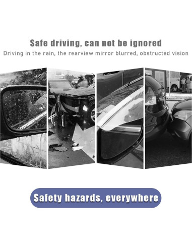 2 Protectores de Lluvia para Espejos Laterales Ohleats - Fibra de Carbono