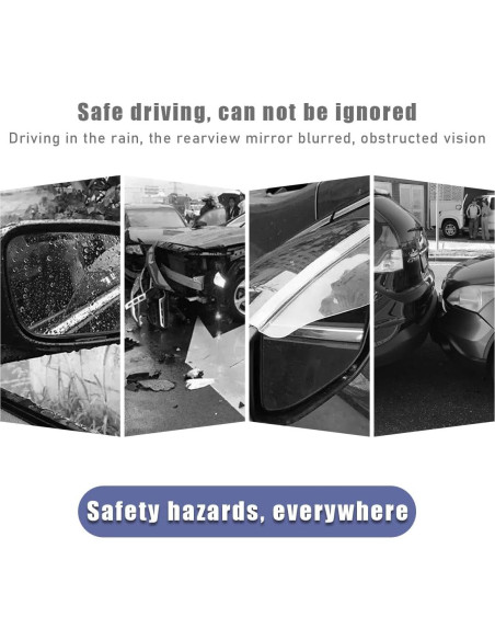 2 Protectores de Lluvia para Espejos Laterales Ohleats - Fibra de Carbono