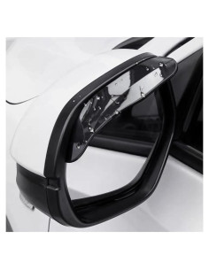 Protector de Lluvia para Espejo de Auto Dickno 2 PCS Negro