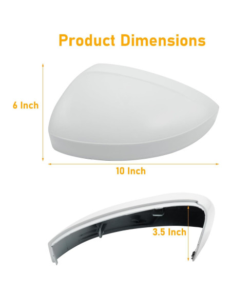 Cubierta de Espejo Lateral APESER para Volkswagen Tiguan 2018-2020