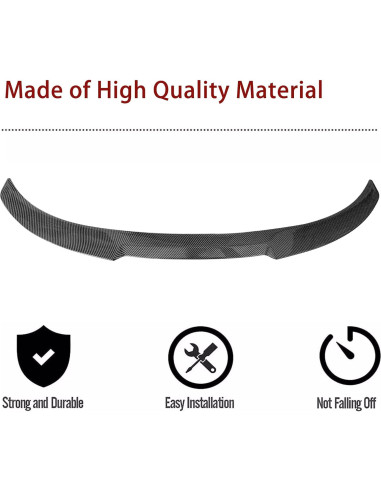 Alerón Trasero BMW E90 2008-2012 Fibra de Carbono 4 Puertas