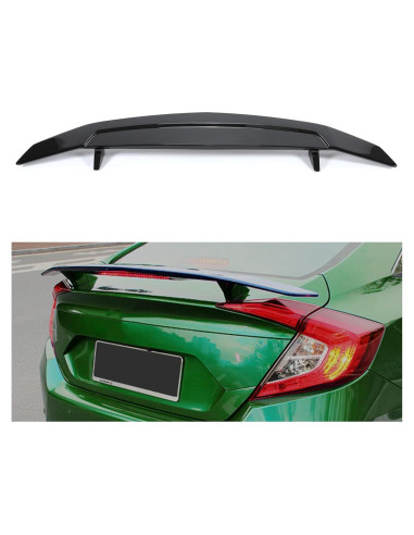 Spoiler Trasero KUAFU con Luz de Freno LED para Honda Civic 2016-2021