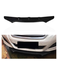 Labio de Parachoques Frontal XhuangTech ABS Negro Brillante