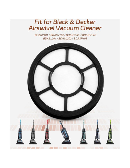 Paquete de 2 Filtros HEPA ULXIOM para Aspiradoras Black Decker