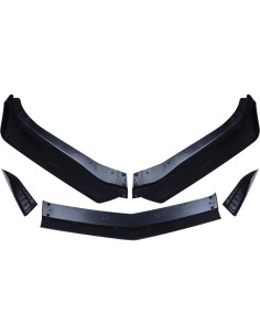 Labio Divisor de Parachoques Frontal vks Negro Brillante para Chevy Camaro 2016-2023 2