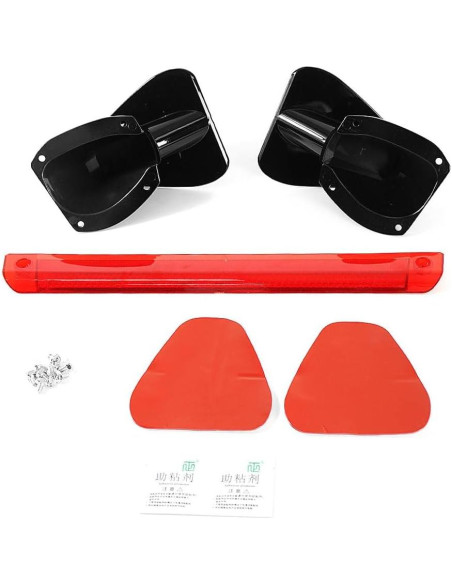 Spoiler Trasero Universal Evargc 116.8 cm ABS Negro Brillante