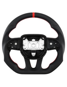 Volante de Cuero Completo LOSCHEN D-shaped para Dodge/Jeep