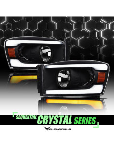 Faros LED Secuenciales Alpha Owls 8712085 para Dodge Ram 1500/2500/3500 2