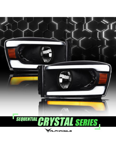 Faros LED Secuenciales Alpha Owls 8712085 para Dodge Ram 1500/2500/3500