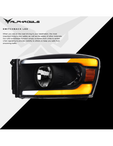 Faros LED Secuenciales Alpha Owls 8712085 para Dodge Ram 1500/2500/3500