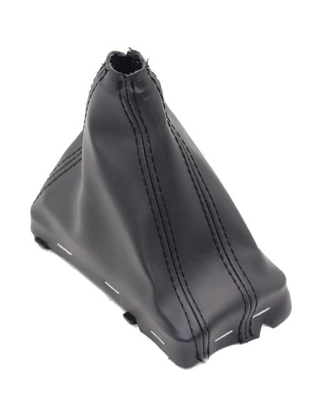 Cubierta de cuero para pomo de cambio Audi A3 A4 A5 A6 Q5 - Negro