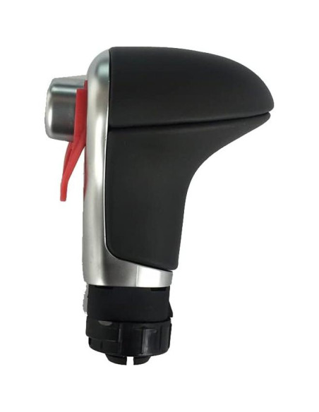 Cubierta de cuero para pomo de cambio Audi A3 A4 A5 A6 Q5 - Negro