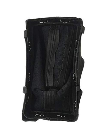 Cubierta de cuero para pomo de cambio Audi A3 A4 A5 A6 Q5 - Negro