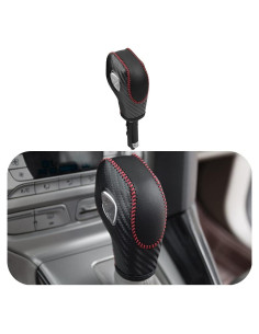 Cubierta de palanca de cambios de cuero LDYFC para Ford