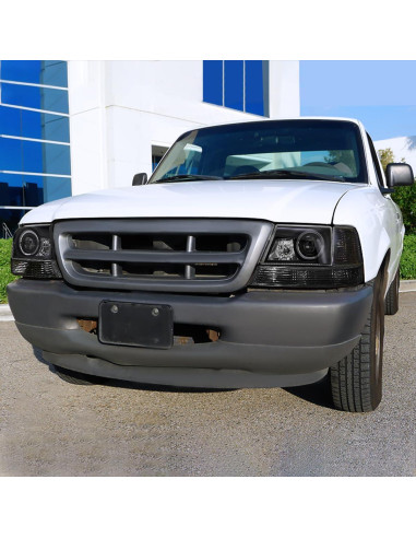 Faros Proyector Halo SPEC-D TUNING Negros para Ford Ranger 98-00