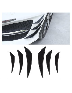 Kit de Alerones de Coche Gunhunt 6 Piezas Negro Brillante