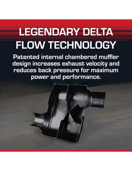 Silenciador Flowmaster Super 10 - 3" Entrada y Salida Central - Acero Inoxidable