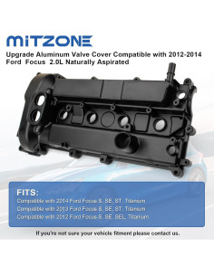 Cubierta de Válvula Aluminio MITZONE para Ford Focus 2012-2014 2.0L 2