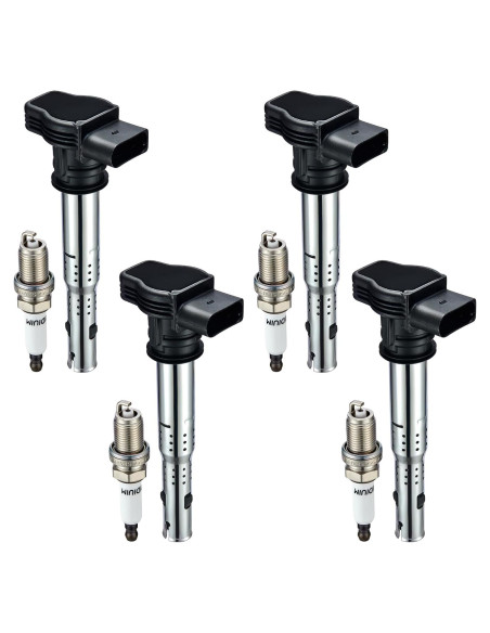 Bobinas de Encendido y Bujías de Iridio BDFHYK 4 Piezas UF575 PFR7S8EG
