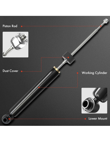 Amortiguadores Traseros A-Premium para Audi A4 2009-2012, Juego de 2