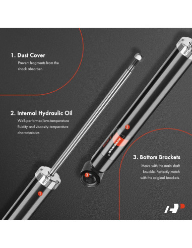 Amortiguadores Traseros A-Premium para Audi A4 2009-2012, Juego de 2